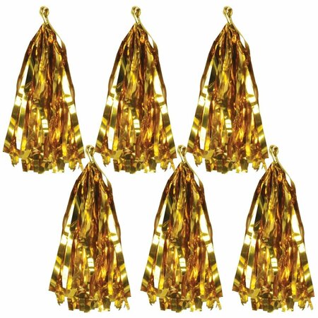 GOLDENGIFTS 9.75 in. Metallic Tassel Garland, Gold GO2798026